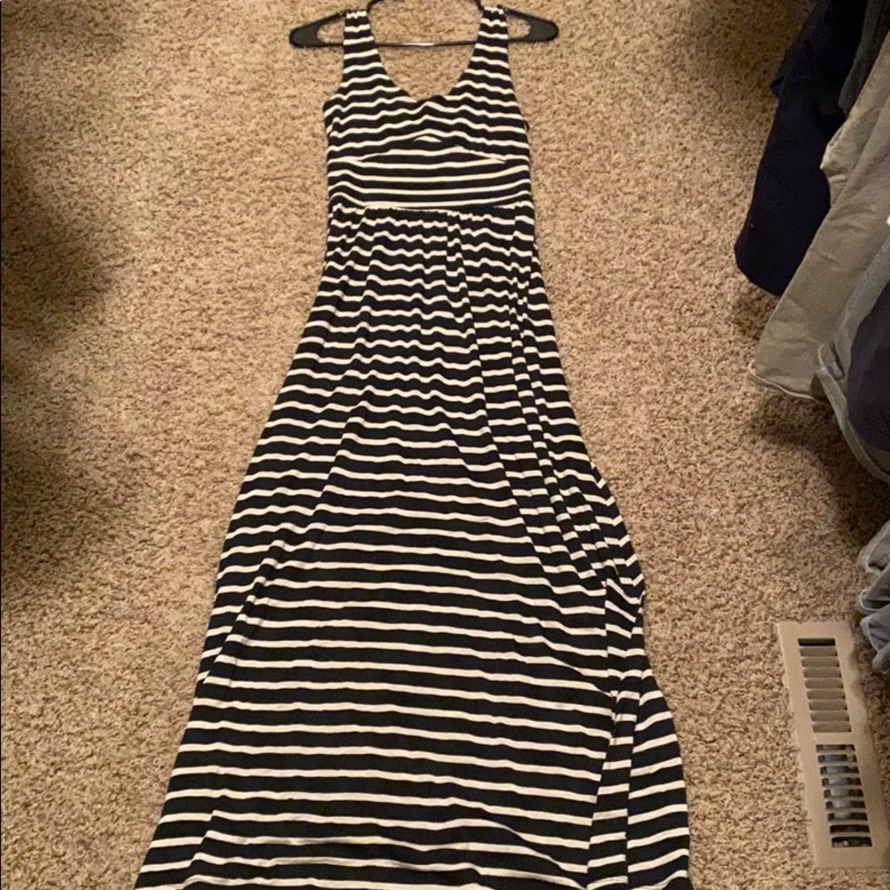 Striped maxi dress size XS
